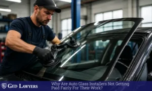 Auto glass installer payment disputes
